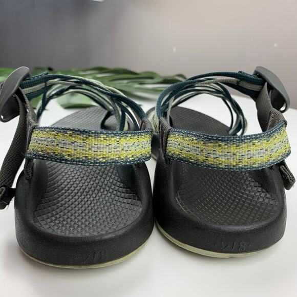 Chaco ZX/3 Sandals Strappy Toe Loop Green Outdoor Women’s 8 - Picture 8 of 10